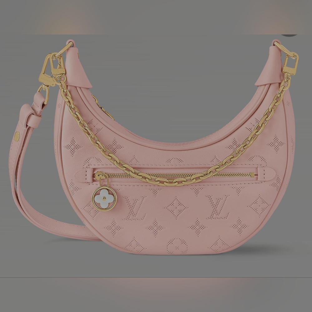 LOOP! There it is! Louis Vuitton Jasmine Pink, Calfskin, Monogram Crossbody Loop